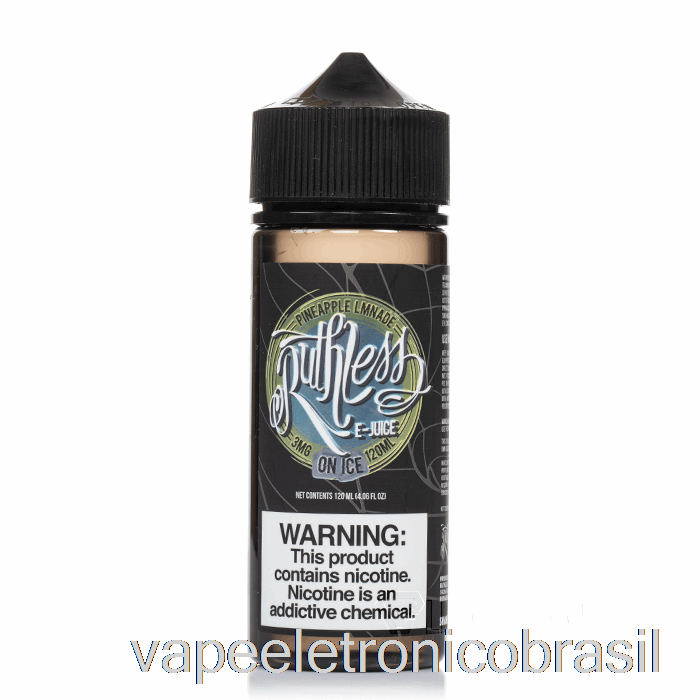 Vape Recarregável Limonada De Abacaxi Com Gelo - Vapor Implacável - 120ml 0mg